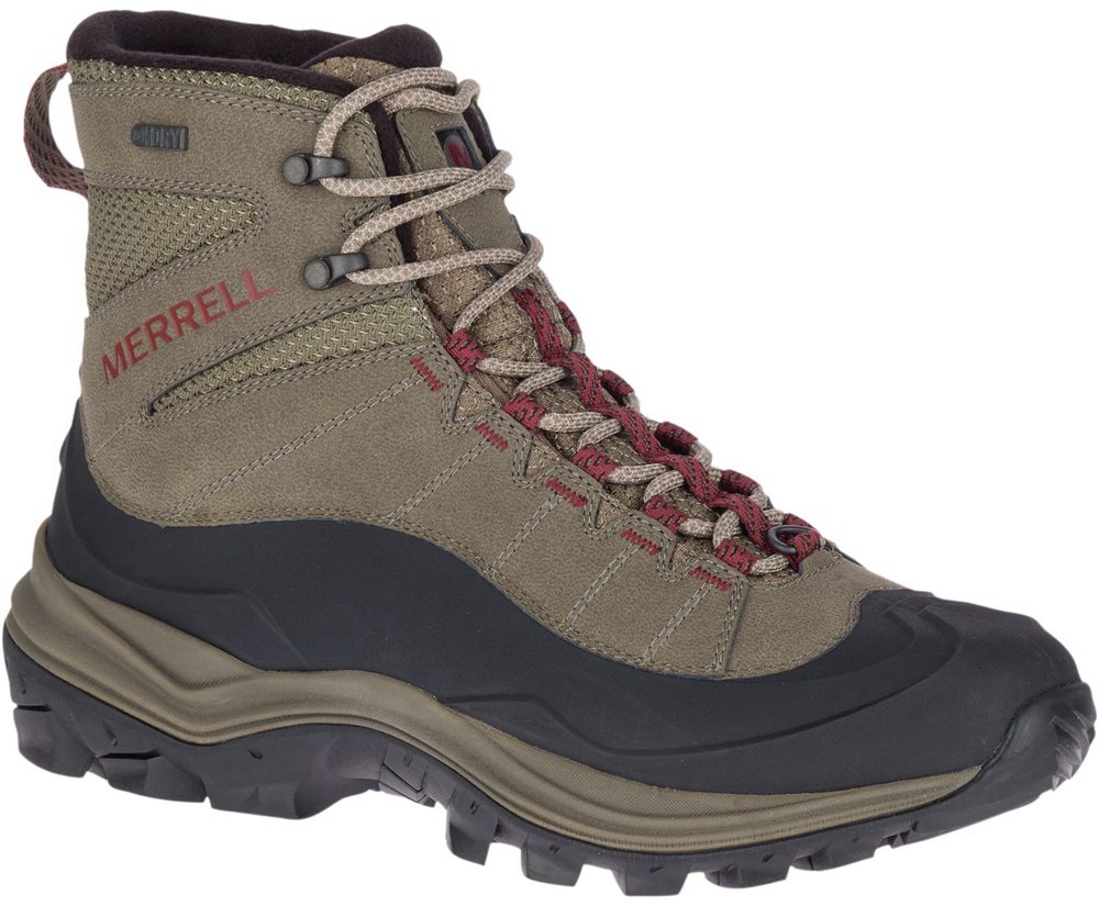 Botas Homem - Merrell Thermo Chill Mid Shell Waterproof - Marrom - BOM873162